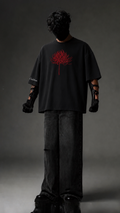 Black  Oversize Regular Tshirt 250gsm